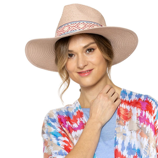 Pink Straw Panama Fedora|One Size - Premium Wholesale Fashion Accessories from Pinktown - Just $31! Shop now at chiquestyles