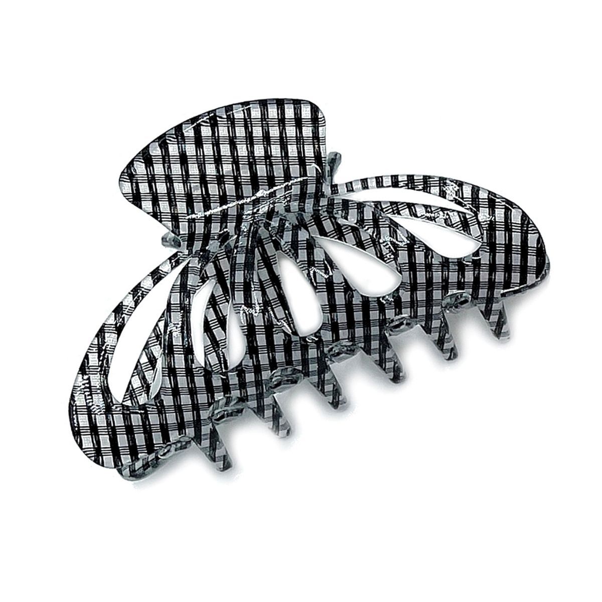 Black Gingham Big Hair Claw Clip - Premium Wholesale Fashion Accessories from Pinktown - Just $11! Shop now at chiquestyles