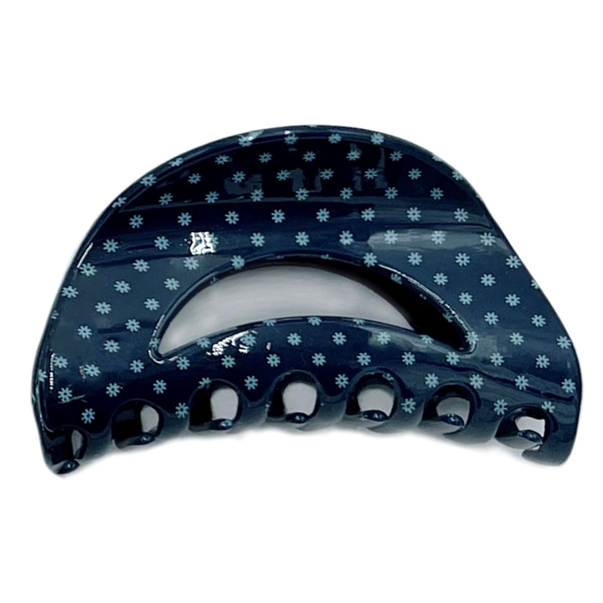 Navy Polka Dot Medium Claw Clip - Premium Wholesale Fashion Accessories from Pinktown - Just $8! Shop now at chiquestyles