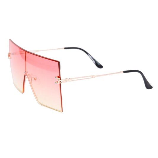 Orange Gradient Square Visors|One Size - Premium Wholesale Fashion Accessories from Pinktown - Just $13! Shop now at chiquestyles