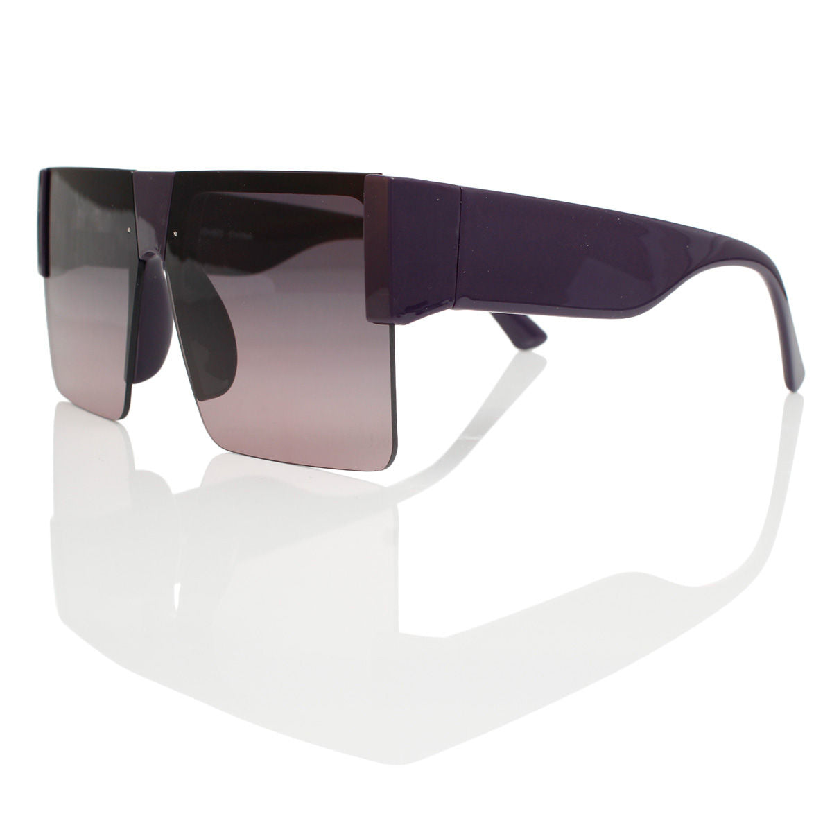 Sunglasses Square Purple Flat Top Eyewear Women - Premium Wholesale Fashion Accessories from Pinktown - Just $10! Shop now at chiquestyles