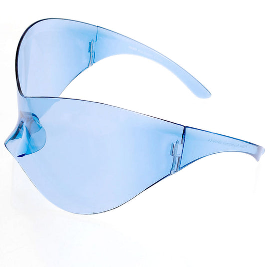 Sunglasses Mask Wrap Blue Eyewear for Women - Premium Wholesale Fashion Accessories from Pinktown - Just $13! Shop now at chiquestyles