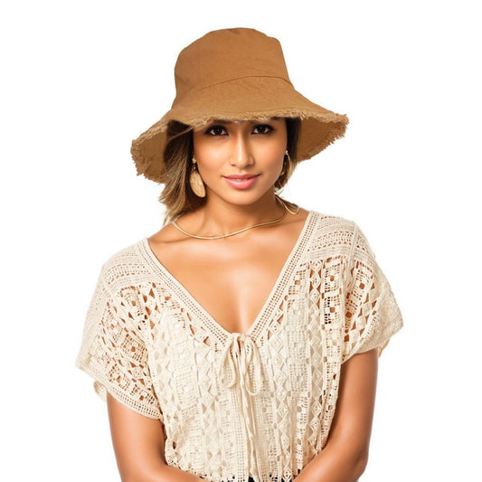 Earthy Brown Wired Brim Bucket Hat|One Size - Premium Wholesale Fashion Accessories from Pinktown - Just $19! Shop now at chiquestyles