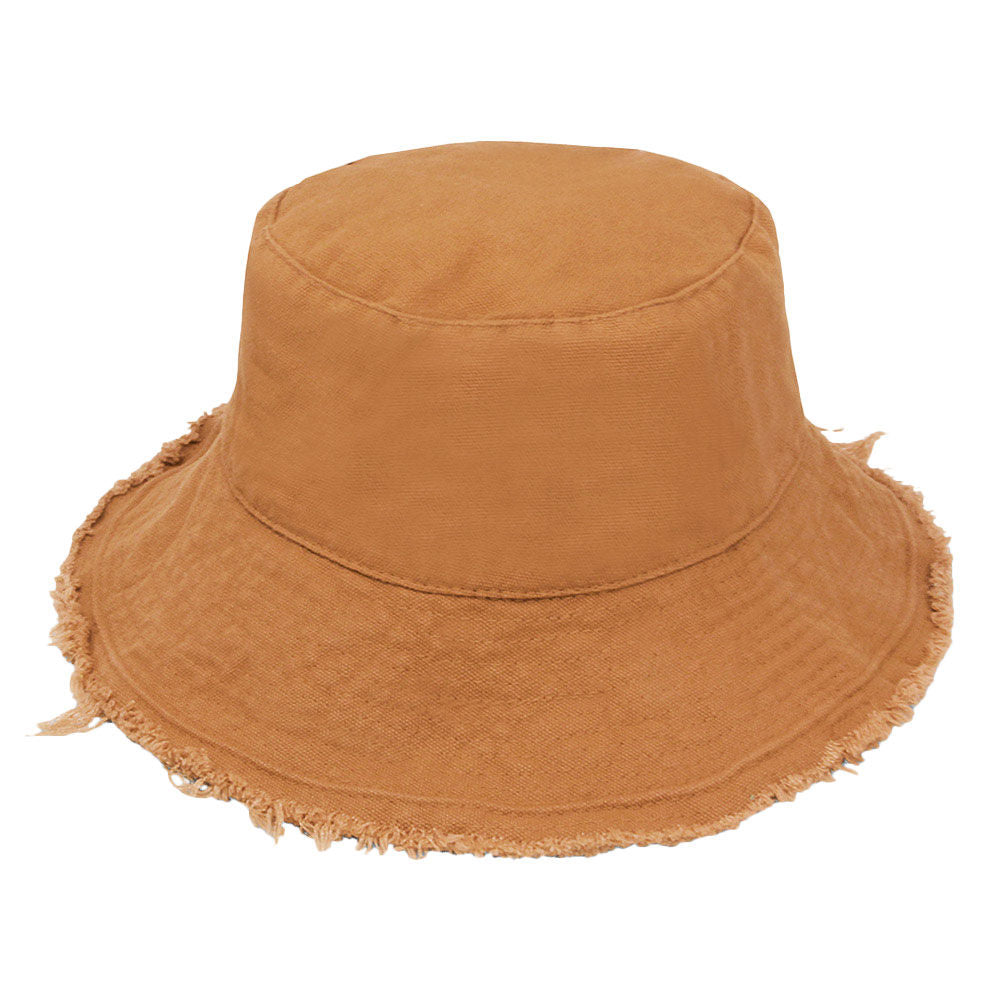 Earthy Brown Wired Brim Bucket Hat|One Size - Premium Wholesale Fashion Accessories from Pinktown - Just $19! Shop now at chiquestyles
