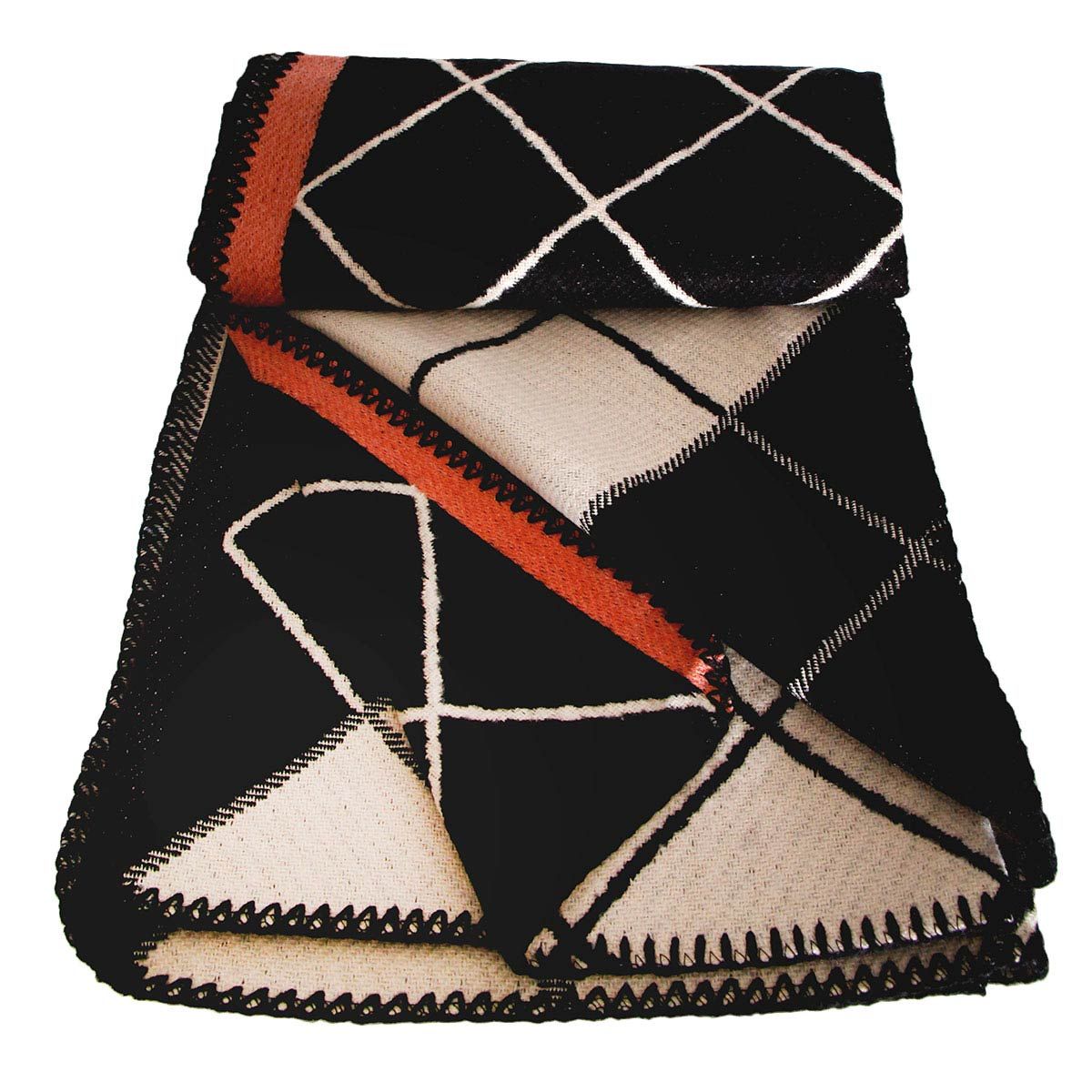 Black and White Plaid Knit Ruana|50.4 x 59 inches - Premium Wholesale Fashion Accessories from Pinktown - Just $44! Shop now at chiquestyles