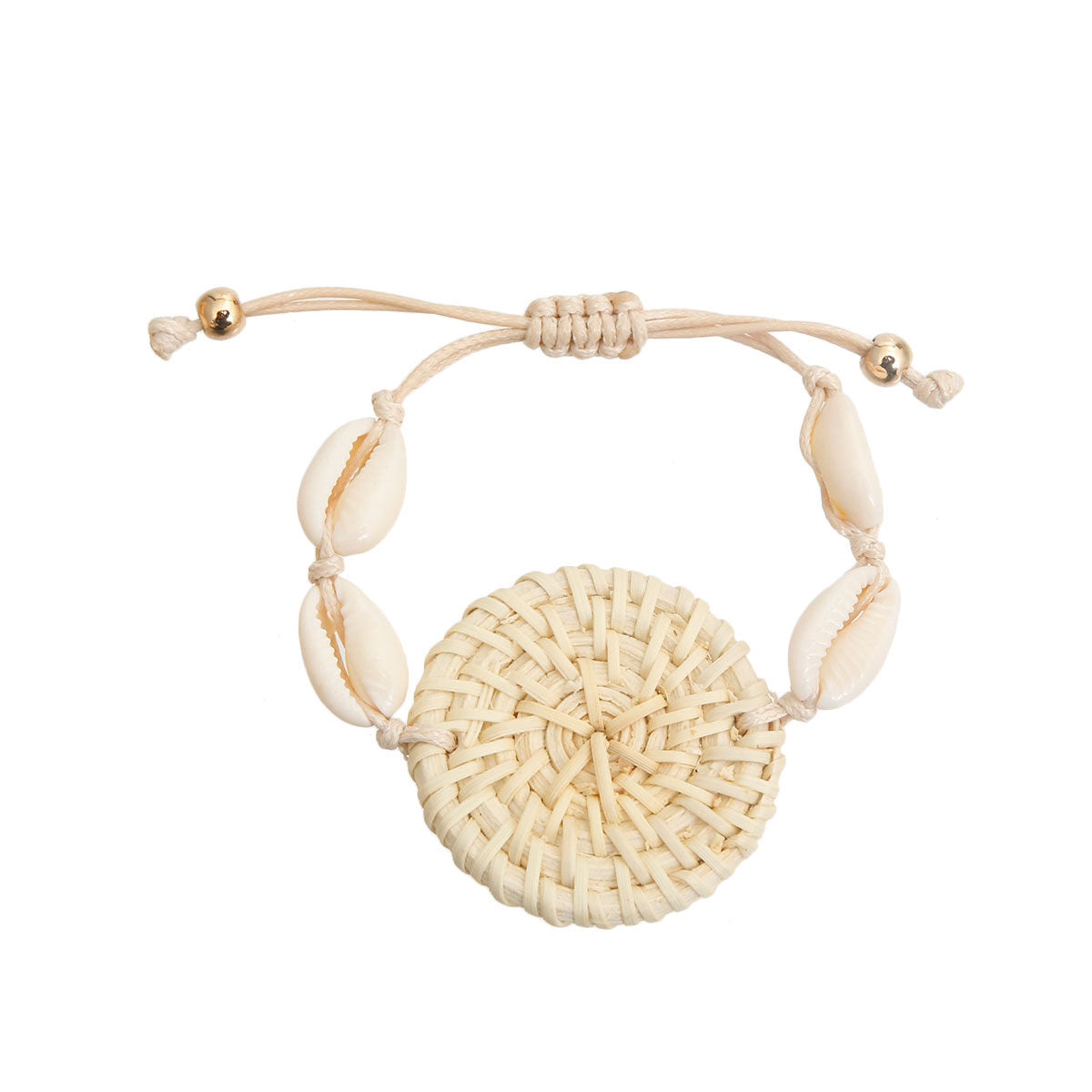 Natural Woven Shell Bracelet|Adjustable - Premium Wholesale Jewelry from Pinktown - Just $10! Shop now at chiquestyles
