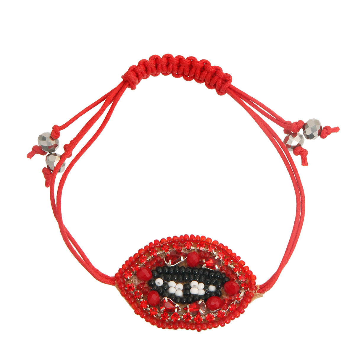 Red Lips Friendship Bracelet|Adjustable - Premium Wholesale Jewelry from Pinktown - Just $10! Shop now at chiquestyles