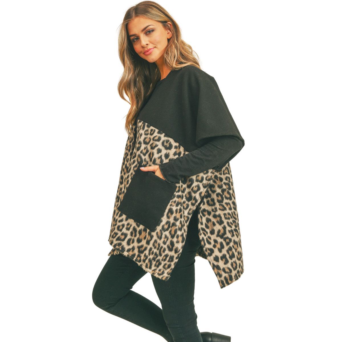 Taupe Leopard Pocket Kimono - Premium Wholesale Boutique Clothing from Pinktown - Just $46! Shop now at chiquestyles