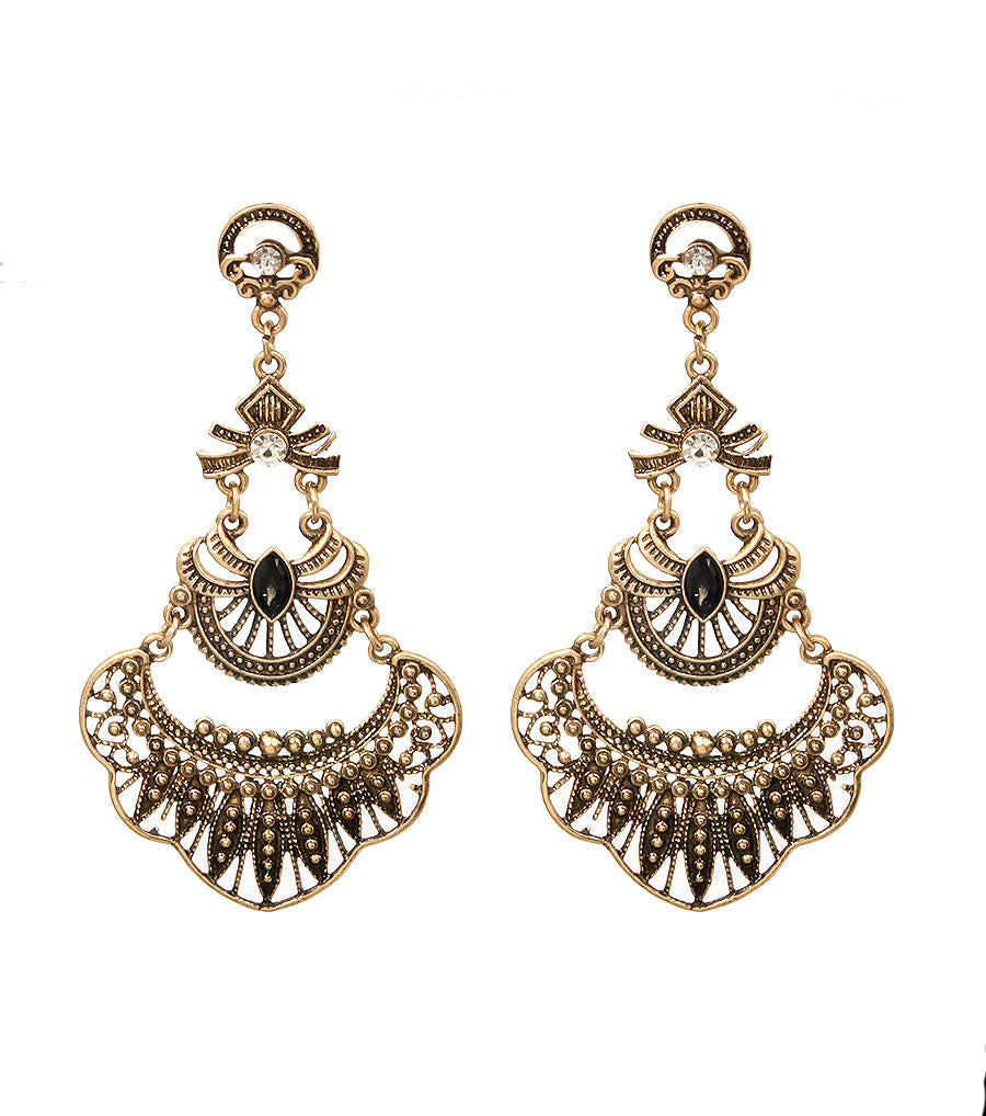 Metal Drop Earrings|3.5 inches - Premium Wholesale Jewelry from Pinktown - Just $7! Shop now at chiquestyles
