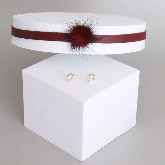 Pom Pom Choker|15 inches - Premium Wholesale Jewelry from Pinktown - Just $5! Shop now at chiquestyles