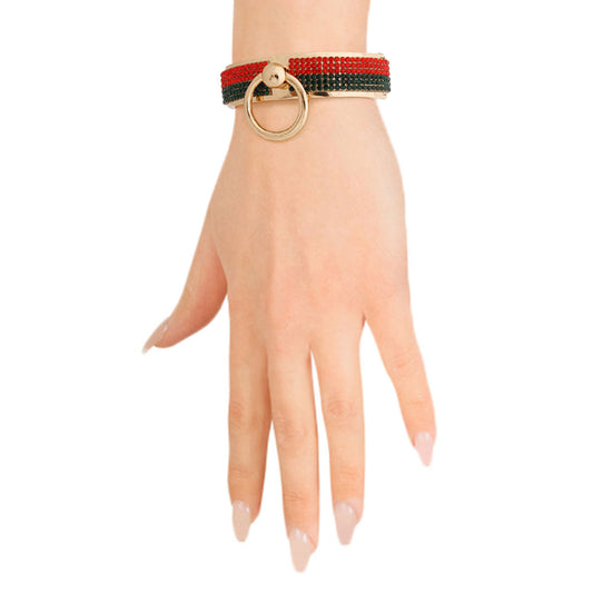 Designer Style Gold Door Knocker Bracelet|9 inches - Premium Wholesale Jewelry from Pinktown - Just $16! Shop now at chiquestyles