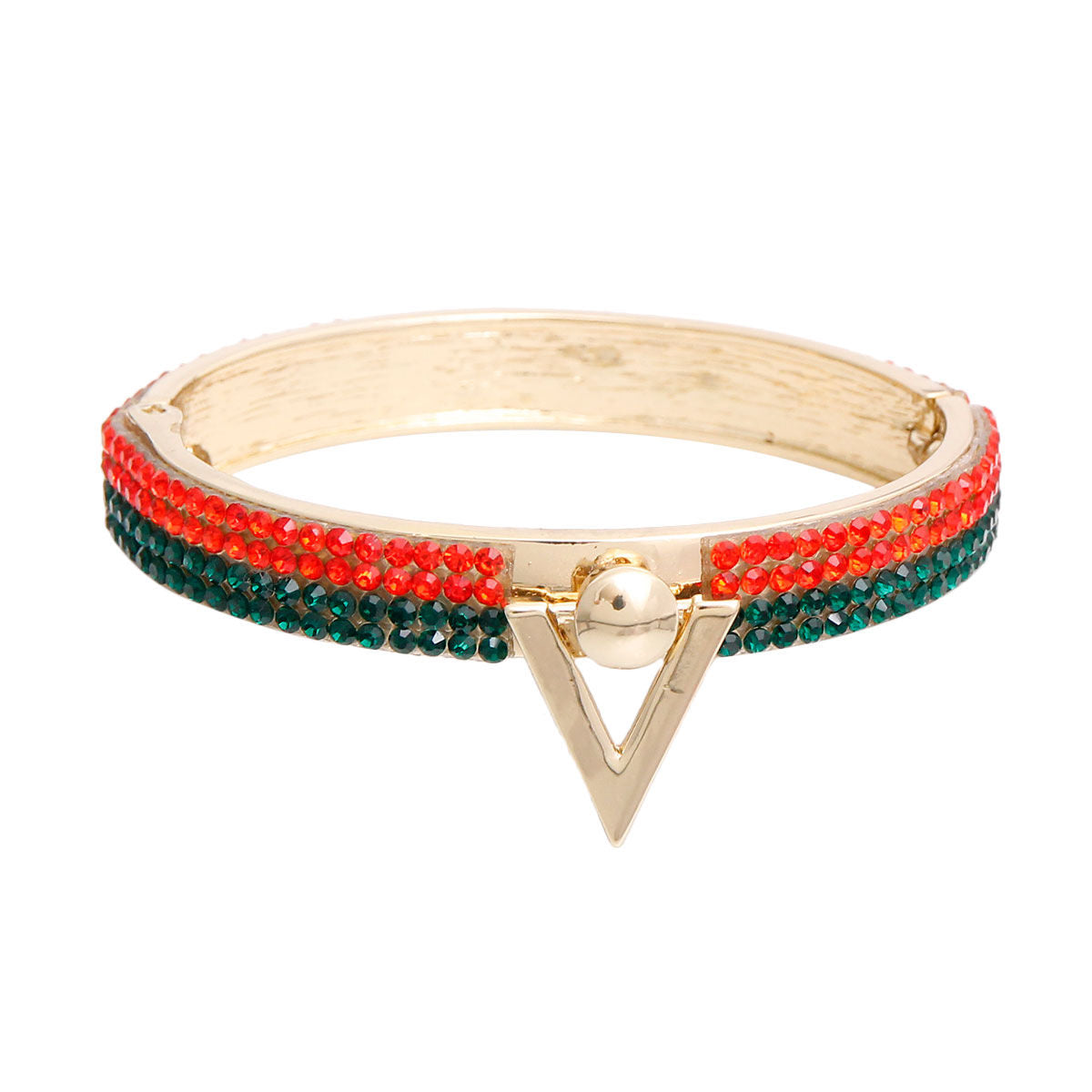 Designer Style Gold V Bracelet|9 inches - Premium Wholesale Jewelry from Pinktown - Just $12! Shop now at chiquestyles