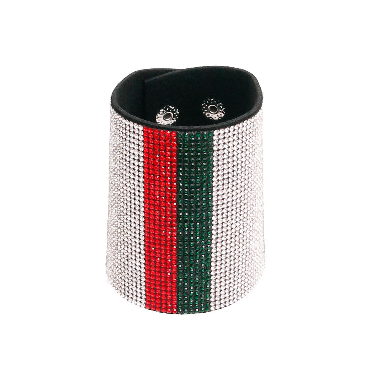 Designer Style Rhinestone Bracelet with Snap Closure|9 inches - Premium Wholesale Jewelry from Pinktown - Just $11! Shop now at chiquestyles