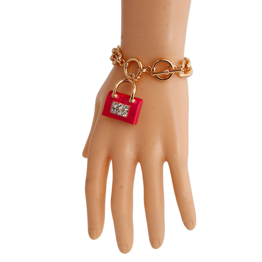 Red Boutique Handbag Bracelet|8 inches - Premium Wholesale Jewelry from Pinktown - Just $8! Shop now at chiquestyles