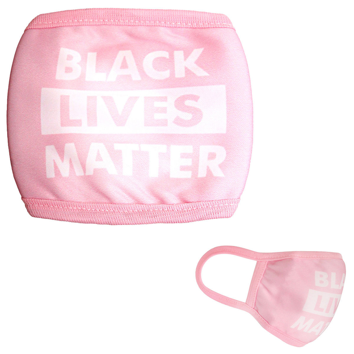 Pink Cotton BLACK LIVES MATTER Mask|Stretch to Fit - Premium Wholesale Fashion Accessories from Pinktown - Just $4! Shop now at chiquestyles