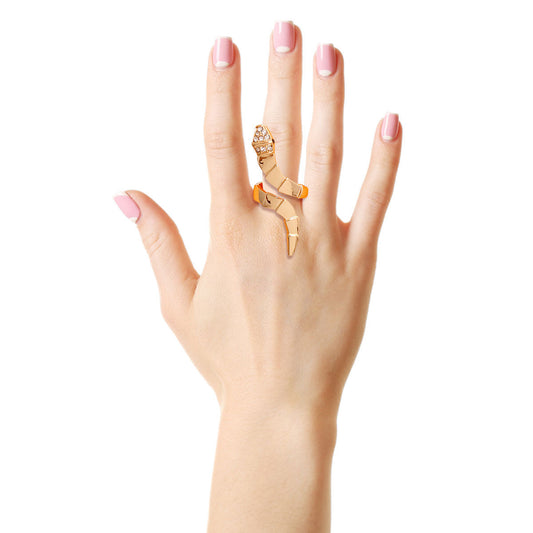 Gold Graduated Wrap Snake Ring|Adjustable - Premium Wholesale Jewelry from Pinktown - Just $9! Shop now at chiquestyles