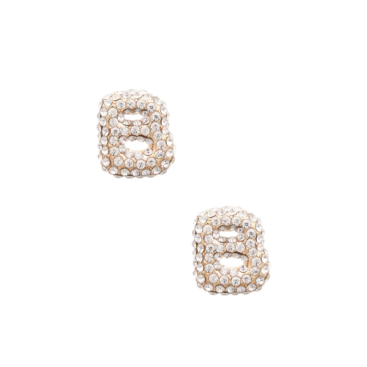 B Initial Rhinestone Studs|.85 inches - Premium Wholesale Jewelry from Pinktown - Just $11! Shop now at chiquestyles