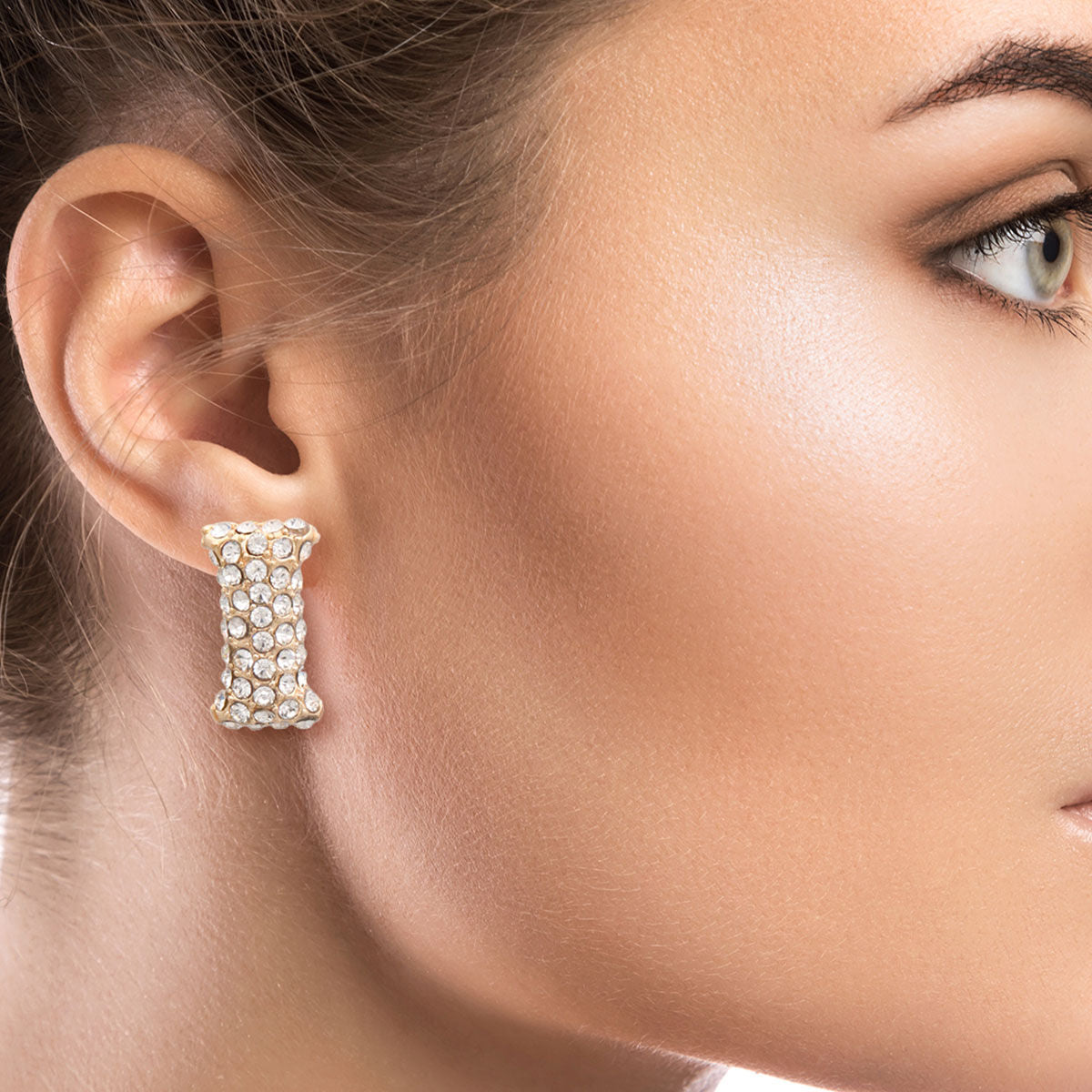 I Initial Rhinestone Studs|.85 inches - Premium Wholesale Jewelry from Pinktown - Just $11! Shop now at chiquestyles