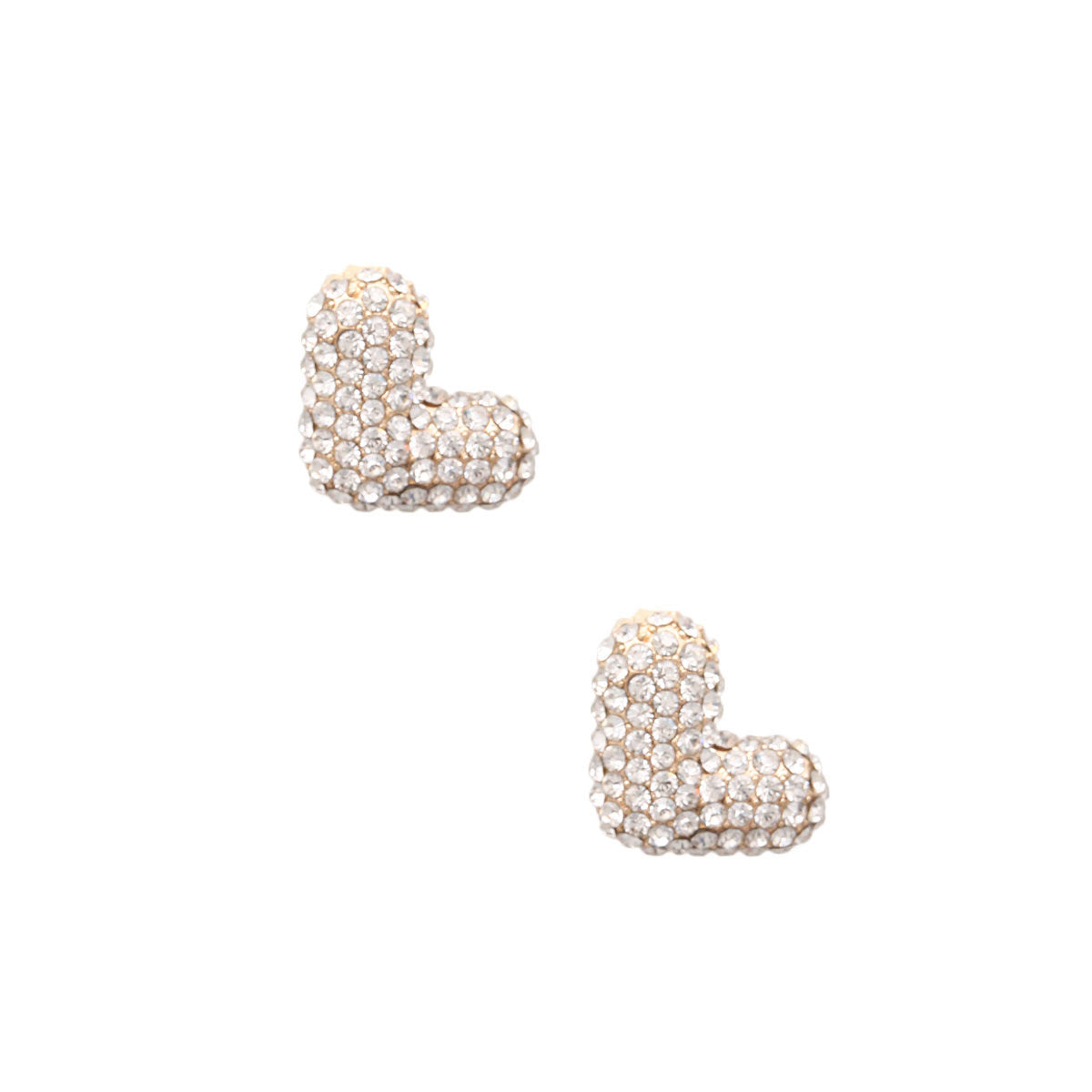L Initial Rhinestone Studs|.85 inches - Premium Wholesale Jewelry from Pinktown - Just $11! Shop now at chiquestyles