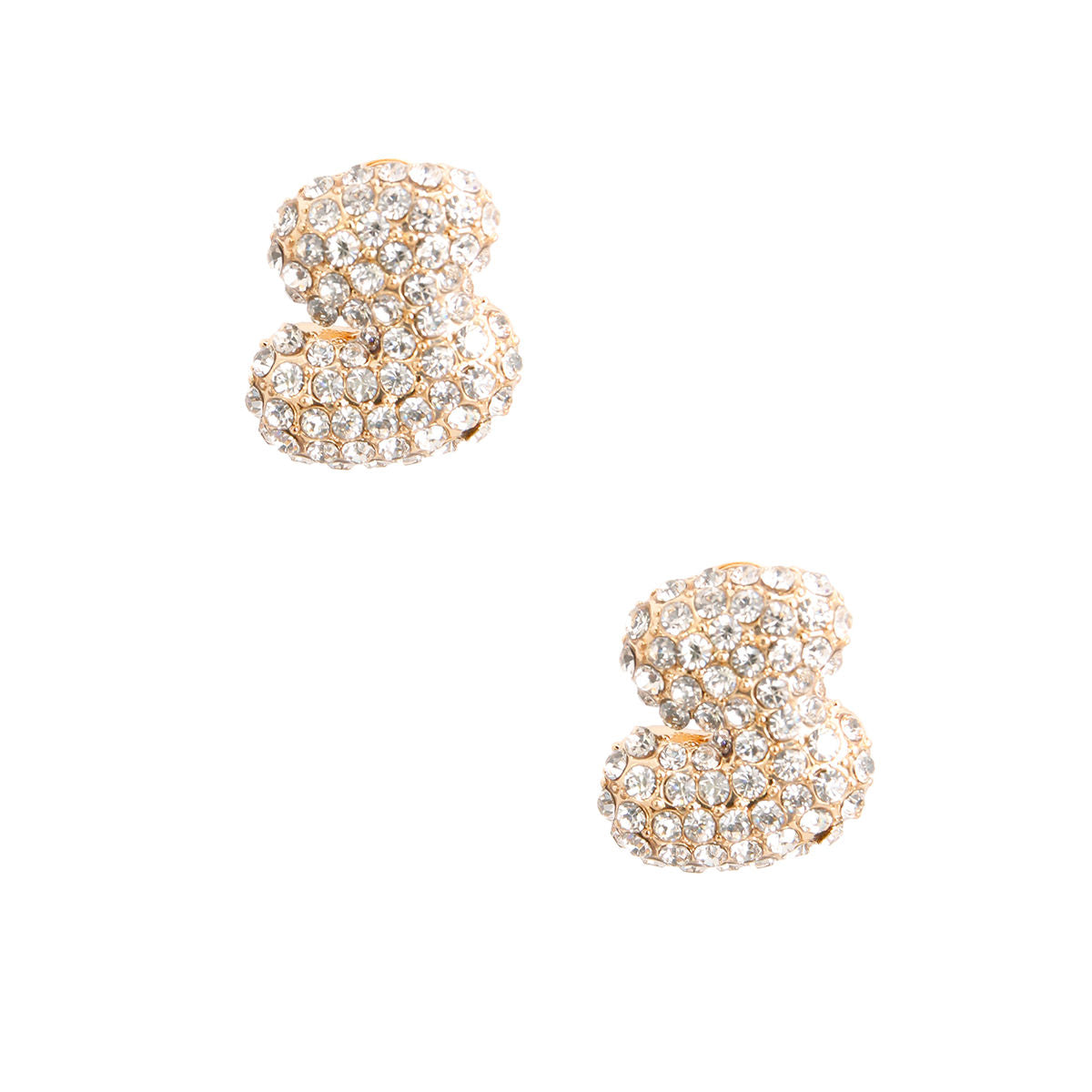 S Initial Rhinestone Studs|.85 inches - Premium Wholesale Jewelry from Pinktown - Just $11! Shop now at chiquestyles