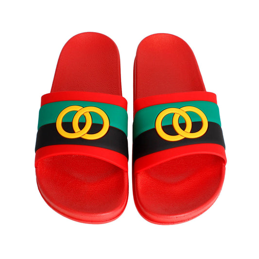 Size 7 Red Stripe Slide|Size 7 - Premium Wholesale Fashion Accessories from Pinktown - Just $21! Shop now at chiquestyles