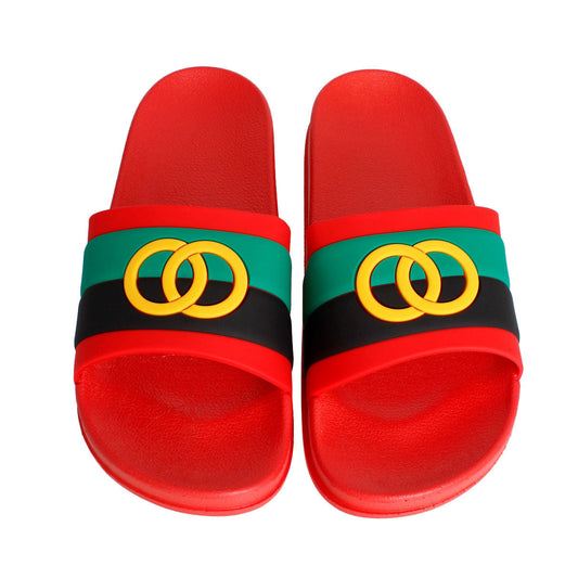 Size 8 Red Stripe Slide|Size 8 - Premium Wholesale Fashion Accessories from Pinktown - Just $21! Shop now at chiquestyles