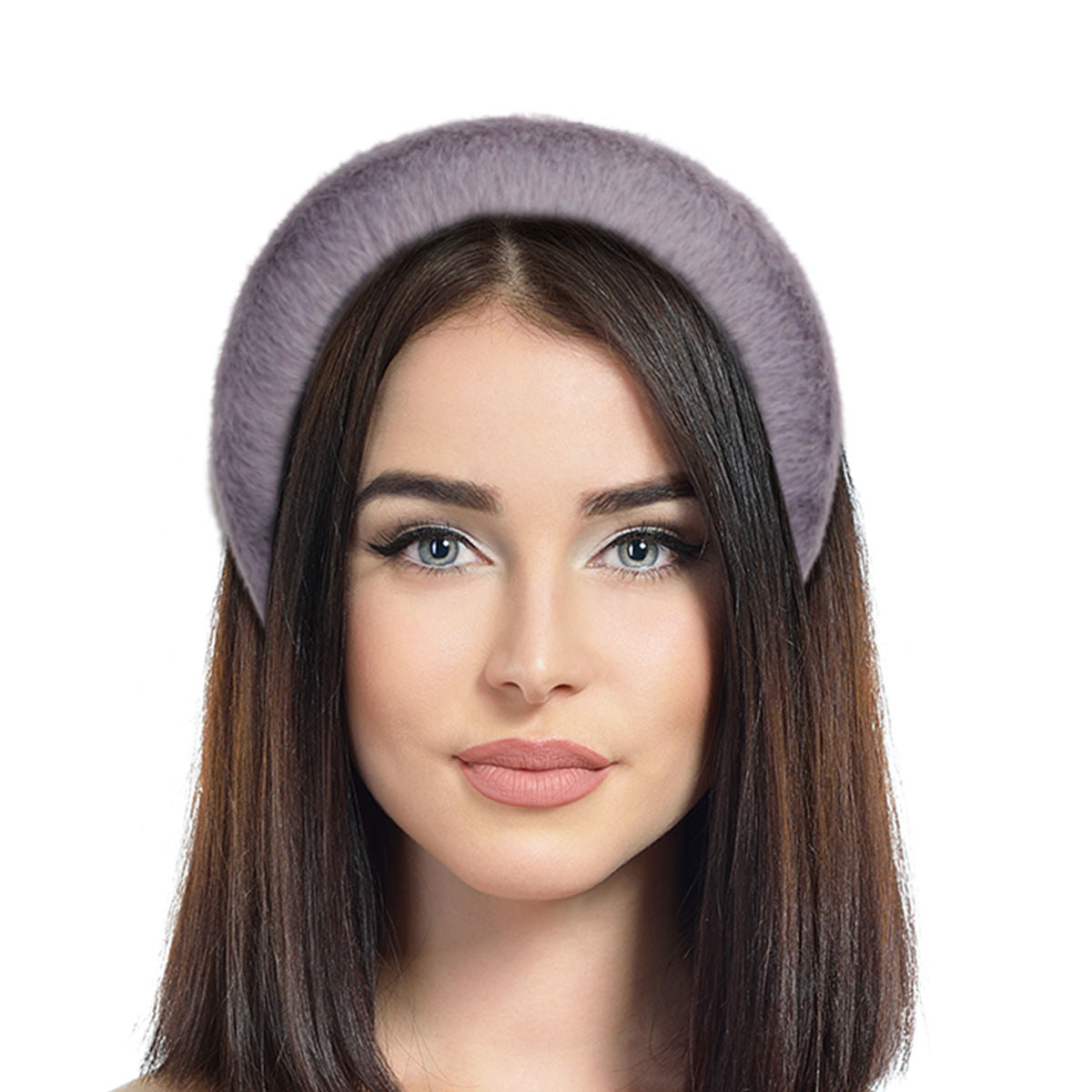 Gray Fur Headband|Adjustable - Premium Wholesale Fashion Accessories from Pinktown - Just $11! Shop now at chiquestyles