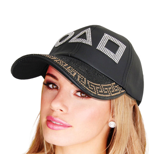 Black Leather Games Hat|Adjustable - Premium Wholesale Fashion Accessories from Pinktown - Just $17! Shop now at chiquestyles