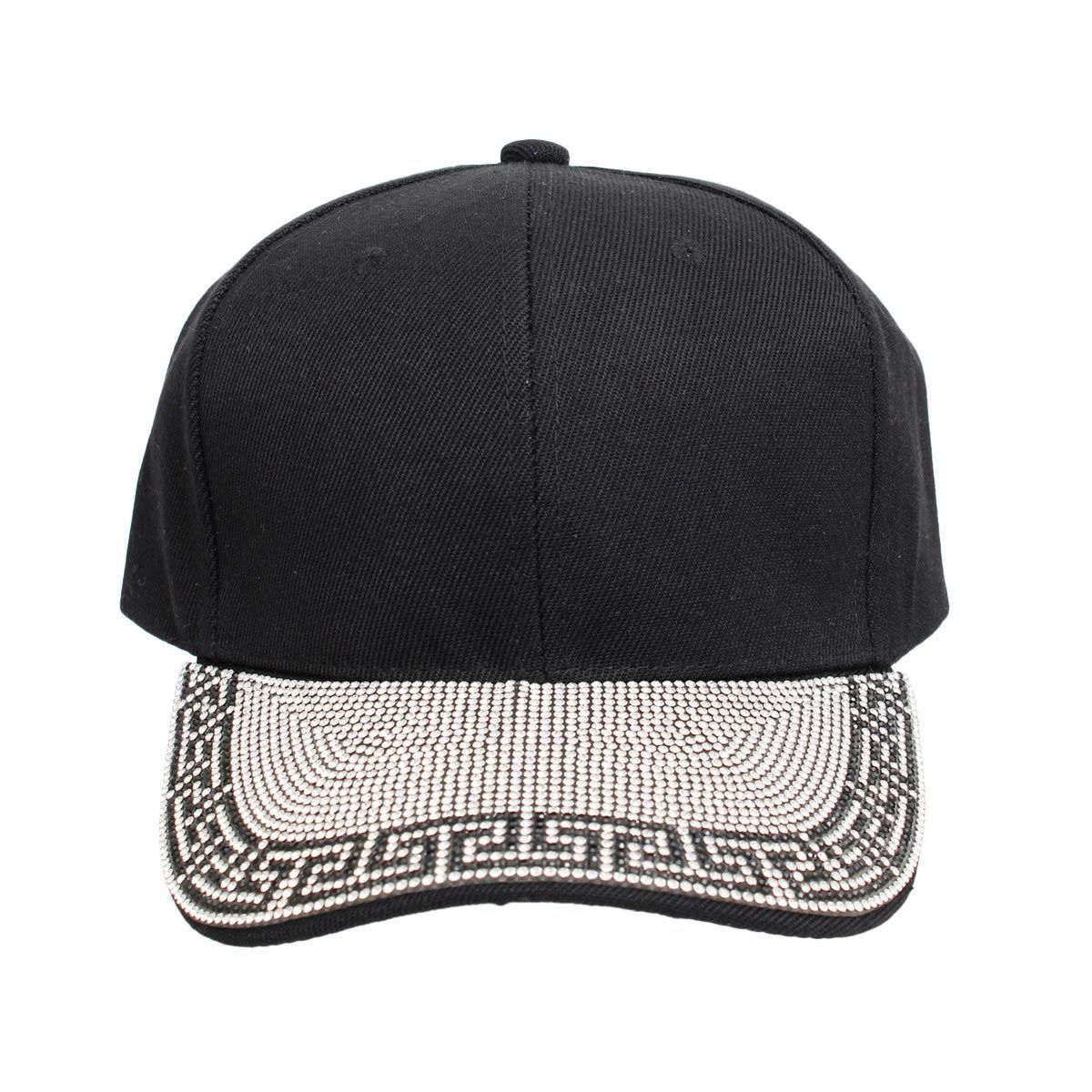 Hat Black Greca Bling Visor Baseball Cap for Women - Premium Wholesale Fashion Accessories from Pinktown - Just $14! Shop now at chiquestyles