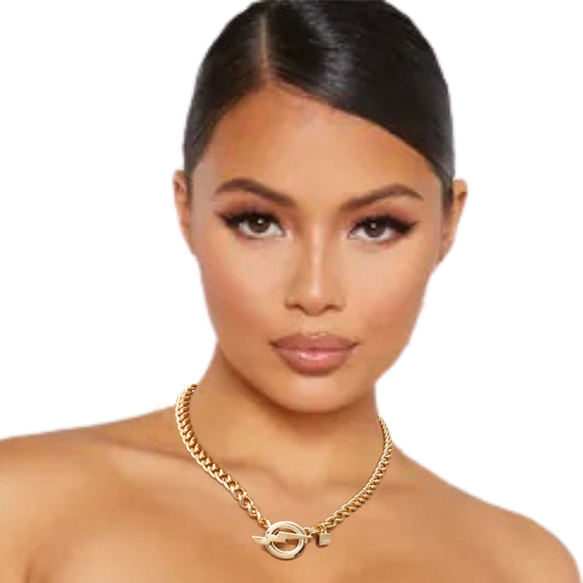 Gold Lightening Bolt Necklace|18 inches - Premium Wholesale Jewelry from Pinktown - Just $8! Shop now at chiquestyles