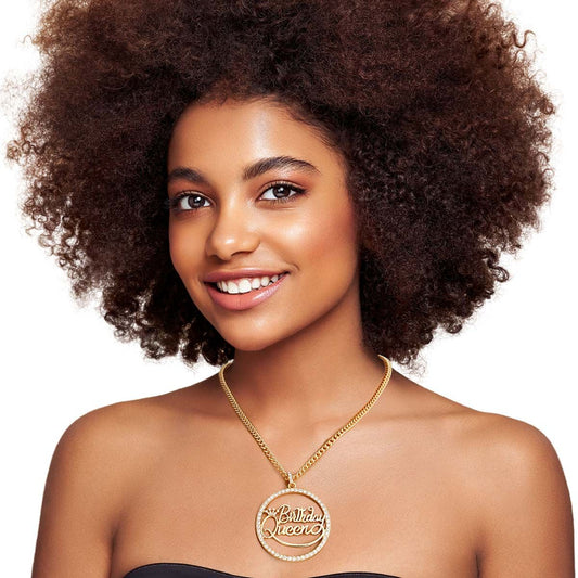 Gold Birthday Queen Necklace|20 inches - Premium Wholesale Jewelry from Pinktown - Just $12! Shop now at chiquestyles