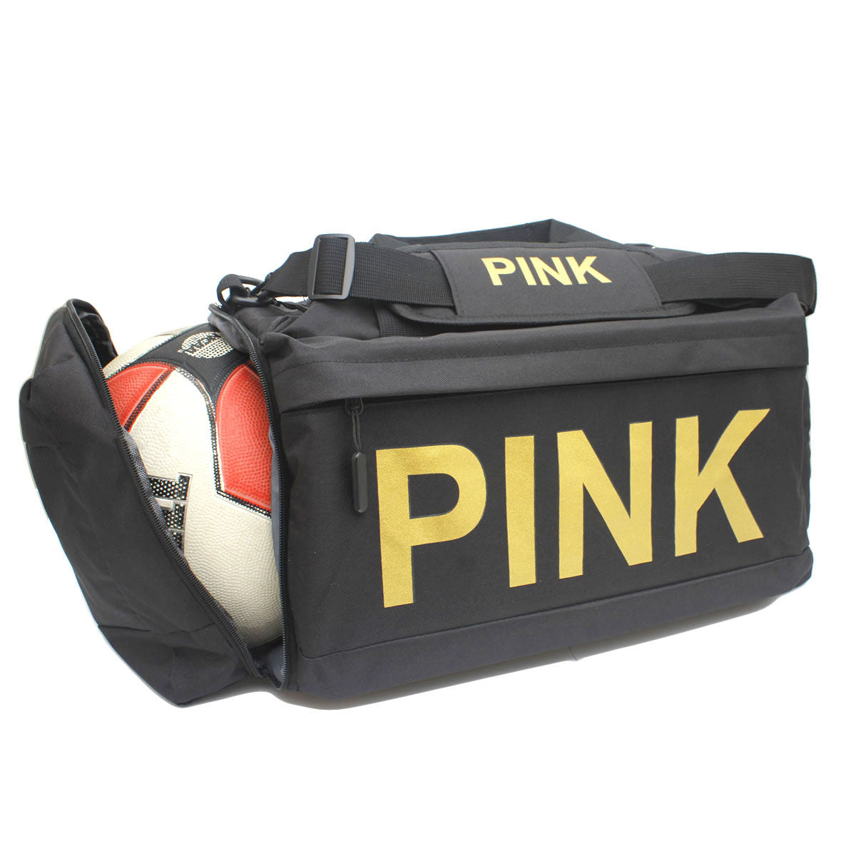 Black Canvas Travel Duffel|18.5 x 10 x 10 inches - Premium Wholesale Fashion Accessories from Pinktown - Just $51! Shop now at chiquestyles