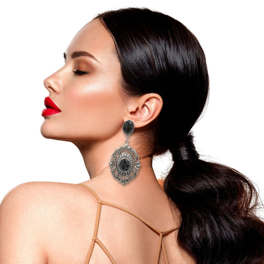 Antique Drop Earrings|3 inches - Premium Wholesale Jewelry from Pinktown - Just $7! Shop now at chiquestyles