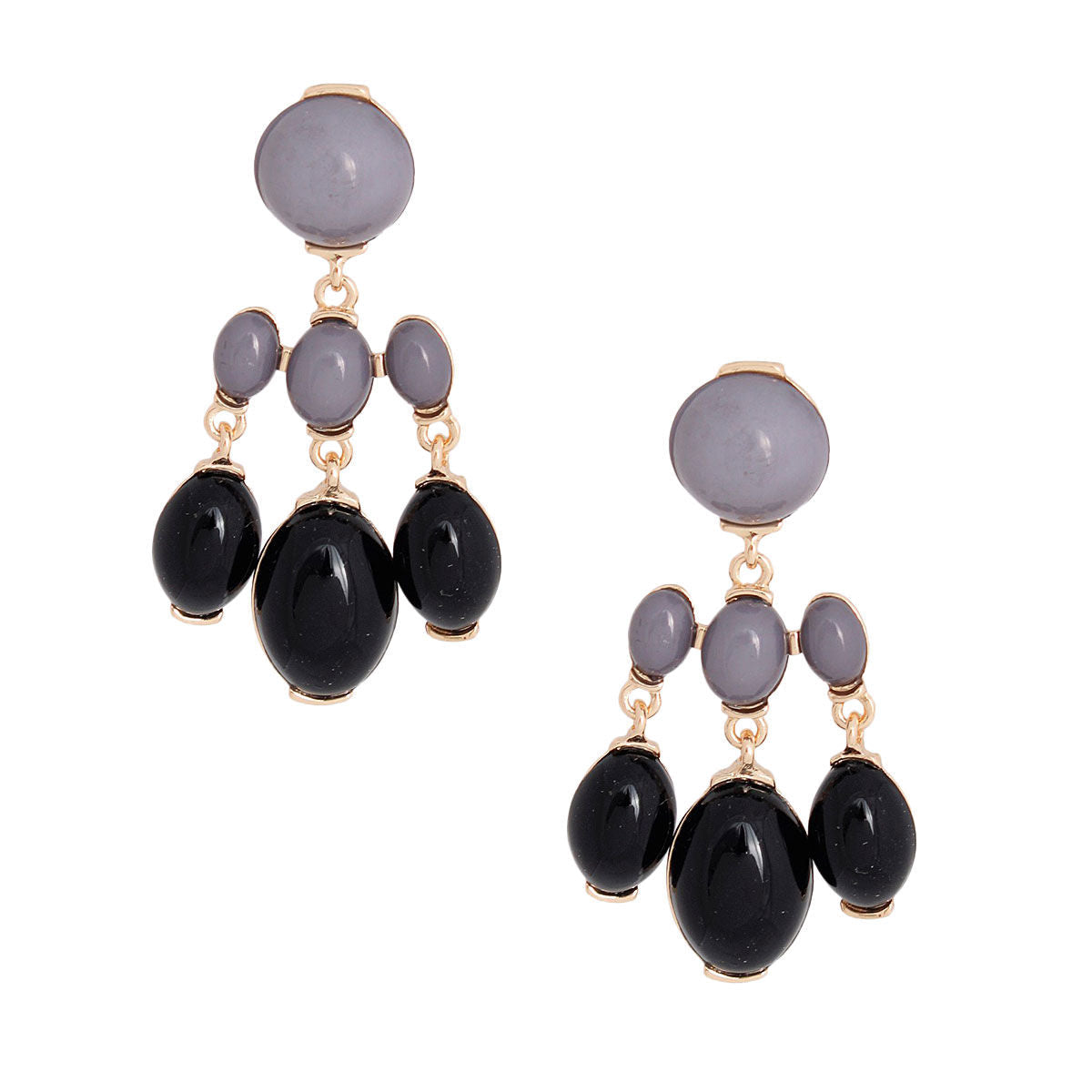 Black Resin Bead Drop Earrings|2.25 inches - Premium Wholesale Jewelry from Pinktown - Just $10! Shop now at chiquestyles
