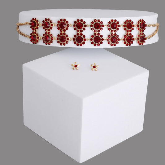 Flower Choker Set|15 inches - Premium Wholesale Jewelry from Pinktown - Just $17! Shop now at chiquestyles