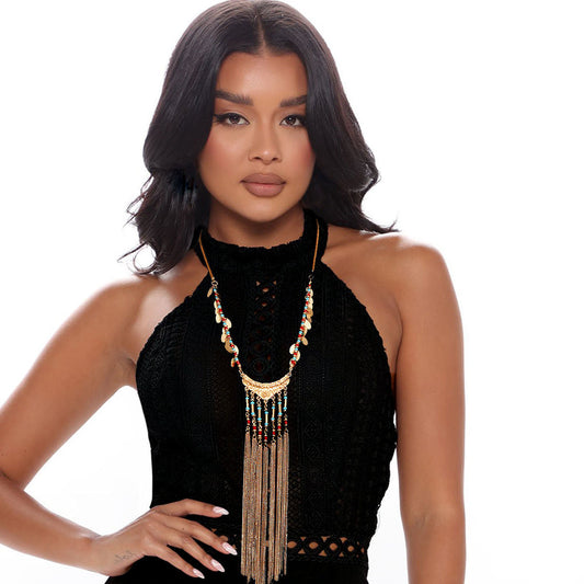 Tassel Necklace Set|20 inches - Premium Wholesale Jewelry from Pinktown - Just $10! Shop now at chiquestyles