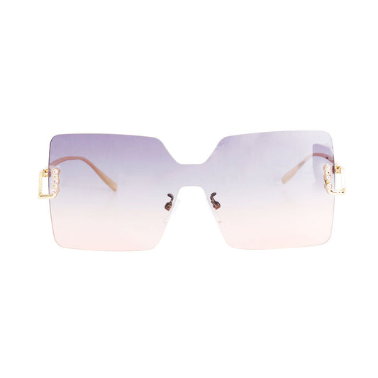 Gray One Piece Square Sunglasses|5.6 x 2.25 inches - Premium Wholesale Fashion Accessories from Pinktown - Just $15! Shop now at chiquestyles