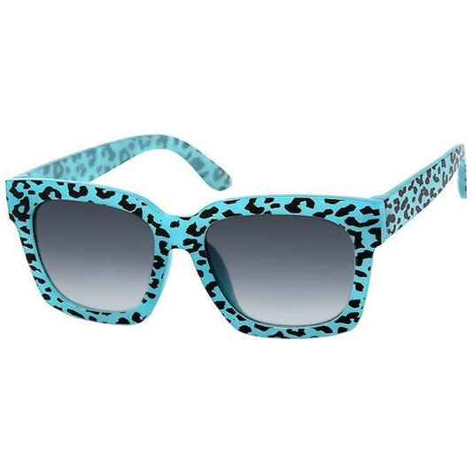 Blue Leopard Kids Wayfarer Sunglasses|5 x 1.8 inches - Premium Wholesale Fashion Accessories from Pinktown - Just $8! Shop now at chiquestyles