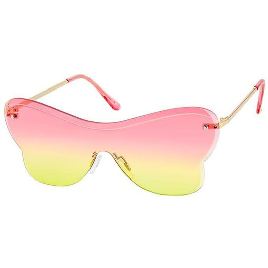 Pink One Piece Butterfly Sunglasses|5.75 x 2.25 inches - Premium Wholesale Fashion Accessories from Pinktown - Just $13! Shop now at chiquestyles