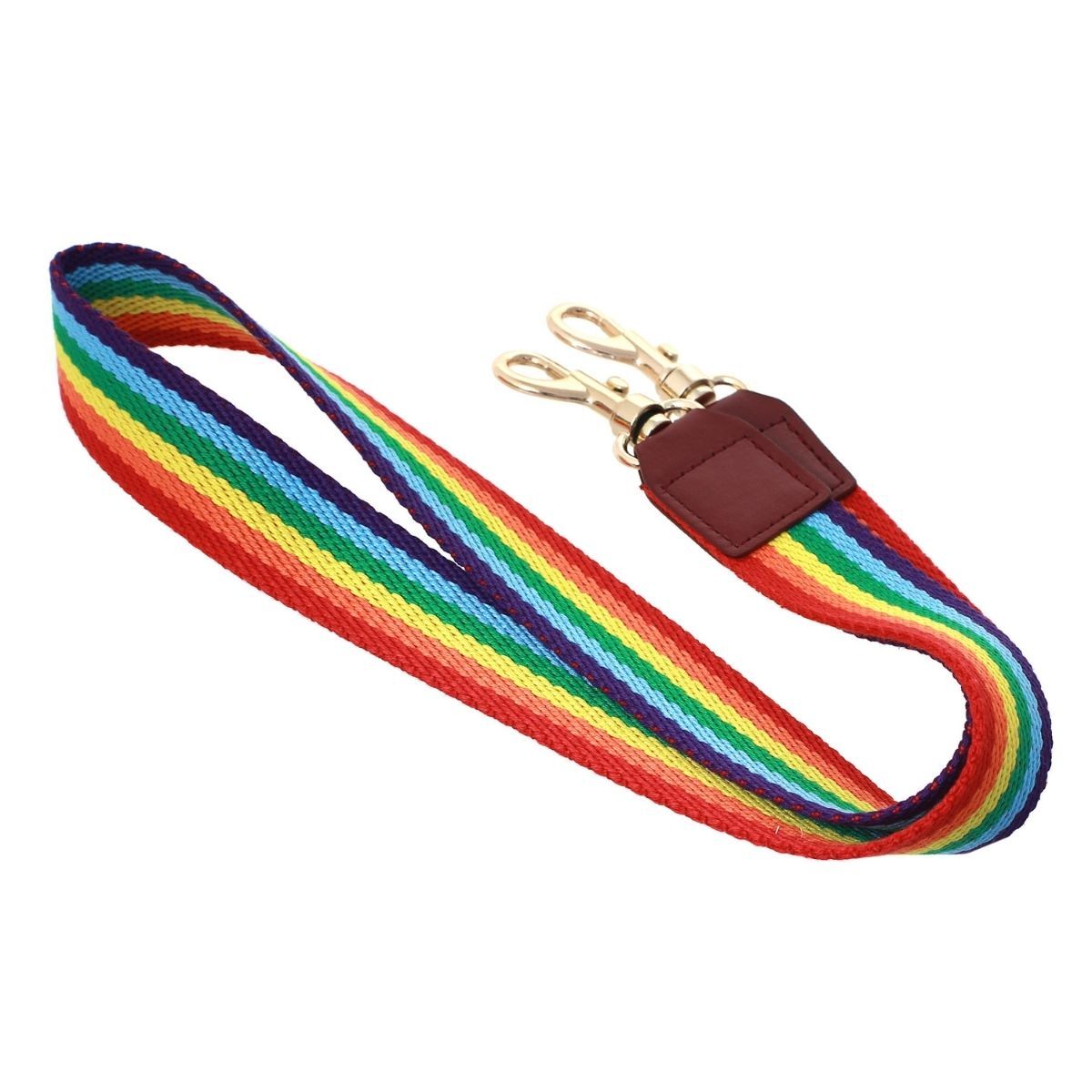 Rainbow Stripe Canvas Bag Strap|37 inches - Premium Wholesale Fashion Accessories from Pinktown - Just $13! Shop now at chiquestyles