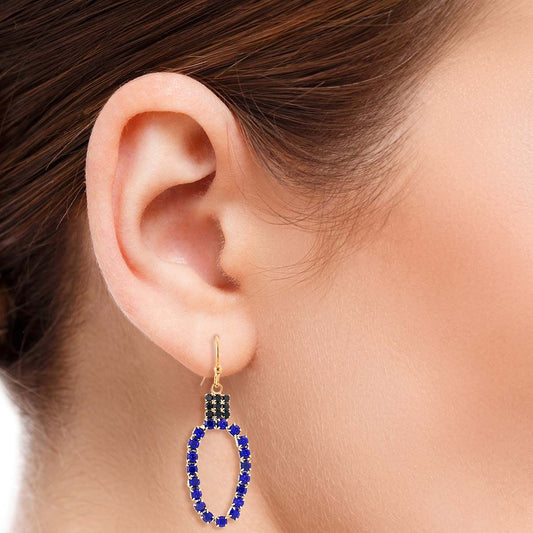 Blue Xmas Light Earrings - Premium Wholesale Jewelry from Pinktown - Just $5! Shop now at chiquestyles