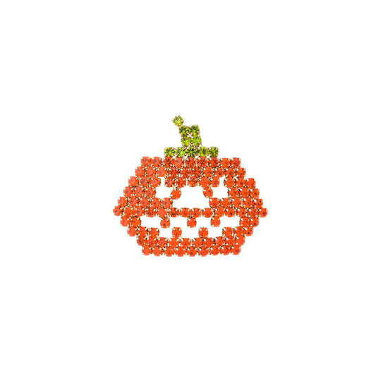 Rhinestone Jack O Lantern Brooch|1.35 x 1.25 inches - Premium Wholesale Jewelry from Pinktown - Just $8! Shop now at chiquestyles