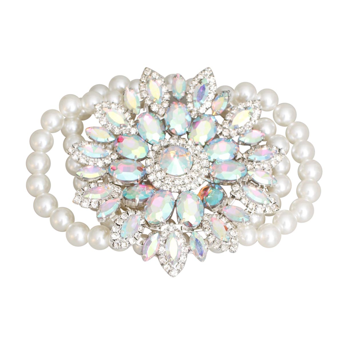 Radiant Aurora Pearl Bracelet|Stretch to Fit - Premium Wholesale Jewelry from Pinktown - Just $48! Shop now at chiquestyles