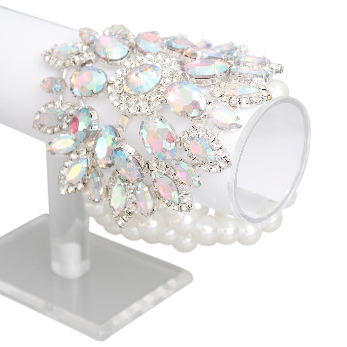 Radiant Aurora Pearl Bracelet|Stretch to Fit - Premium Wholesale Jewelry from Pinktown - Just $48! Shop now at chiquestyles