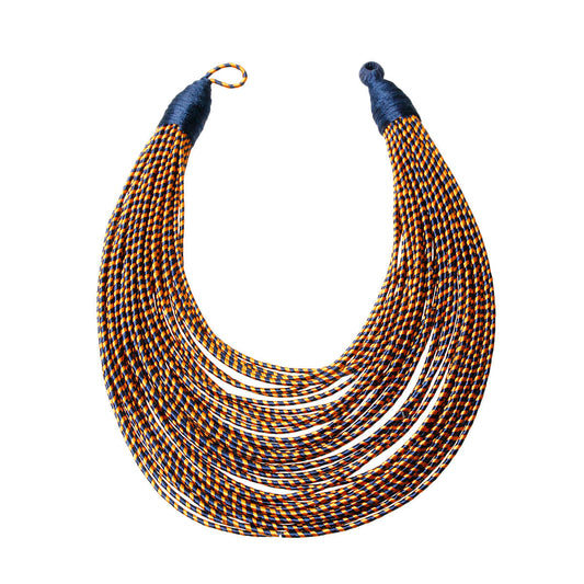 Tribal Layered Wrapped Necklace|18 inches - Premium Wholesale Jewelry from Pinktown - Just $47! Shop now at chiquestyles