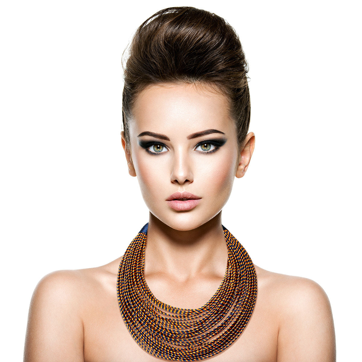 Tribal Layered Wrapped Necklace|18 inches - Premium Wholesale Jewelry from Pinktown - Just $46! Shop now at chiquestyles