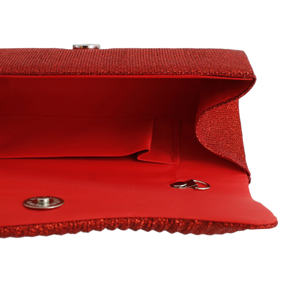 Clutch Red Ruched Evening Bag for Women|4 x 8 x 2.2 inches - Premium Wholesale Fashion Accessories from Pinktown - Just $33! Shop now at chiquestyles