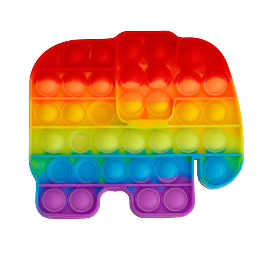Elephant Push Pop Bubble Fidget Toy|5.65 x 5 inches - Premium Wholesale Fashion Accessories from Pinktown - Just $6! Shop now at chiquestyles