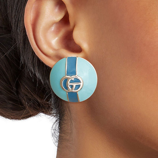 Dome Pastel Sea Green Designer Studs|1 inch - Premium Wholesale Jewelry from Pinktown - Just $10! Shop now at chiquestyles