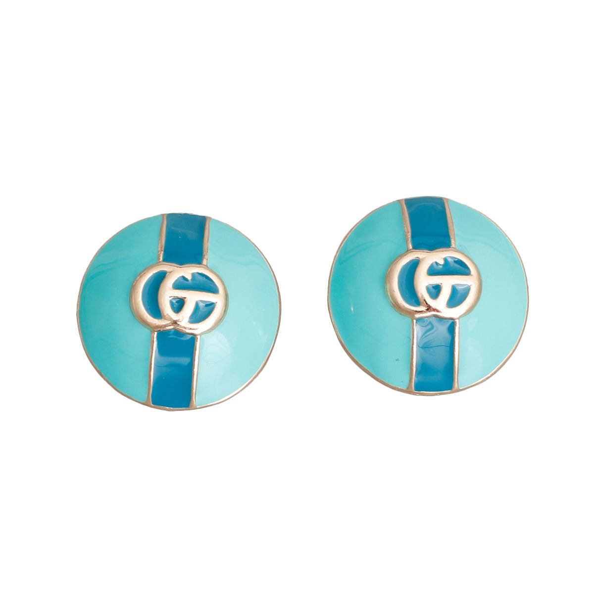 Dome Pastel Sea Green Designer Studs - Premium Wholesale Jewelry from Pinktown - Just $10! Shop now at chiquestyles